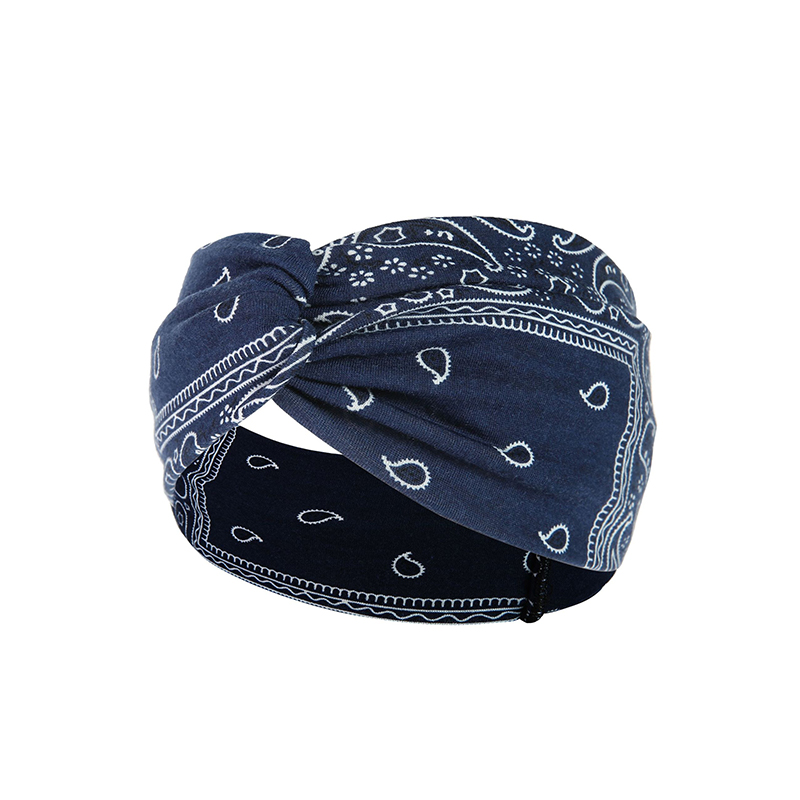 100% Polyester Women Head Scarves Multicolor Custom Elastic Headbands