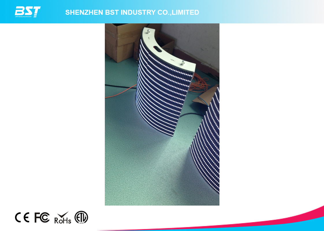 IP65 P8 outside SMD curved LED video screen seamless splicing convex and concave