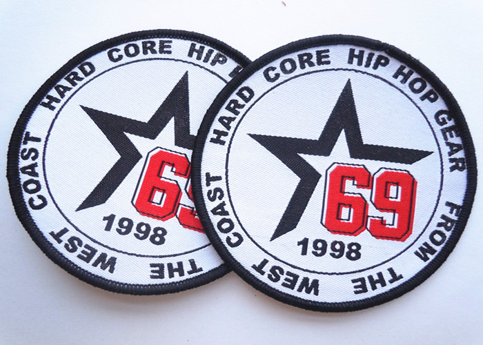 Rubber 3D Custom Clothing Patches Embosssed With Backing