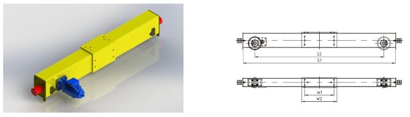 Customized Durable Crane End Carriage for Various Suspension and Bridge Cranes