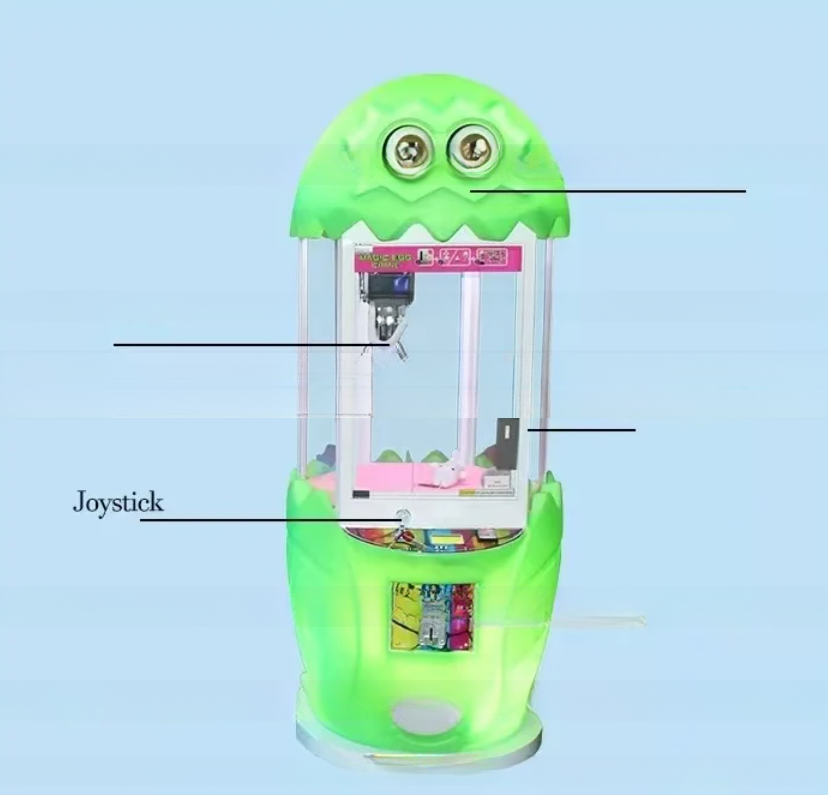 Dreamland Coin Operated Plush Toys Gift Game Machine Magic Egg Vending Crane Claw Machine For Game Room