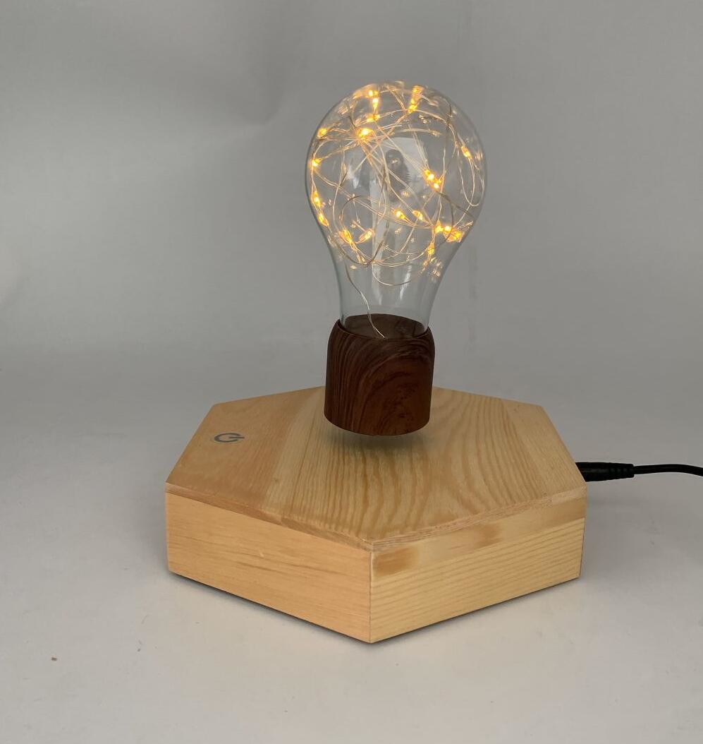 octagon levitation lamp ,magnetic floating led bulb light,flying night light