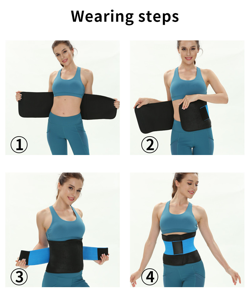 Adjustable Colorful Elastic Waist Support Belt 120cm For Work Out