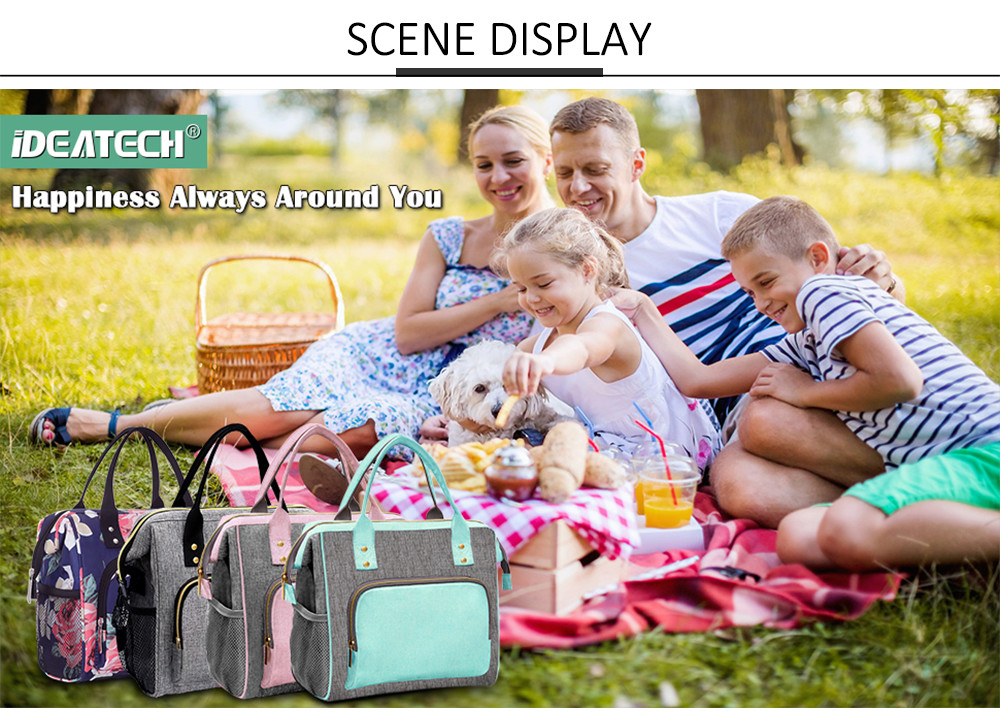 Leakproof Insulated Lunch Tote Bag with Adjustable Removable Shoulder Strap