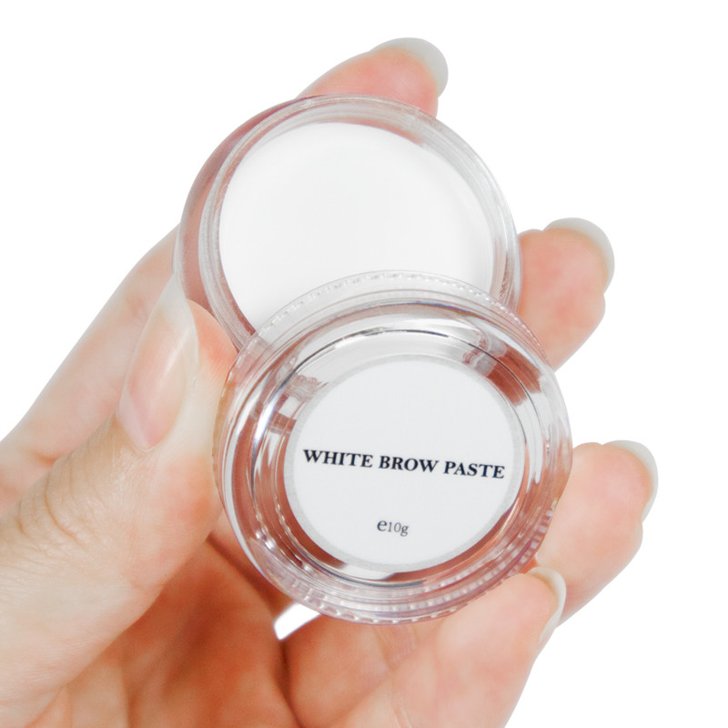 white brow paste