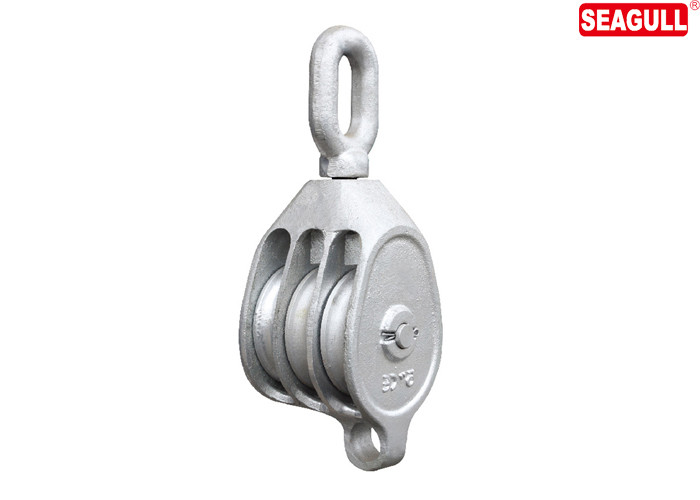 M.I. Triple Sheave Snatch Block Pulley Capacity 18 Ton , CE GS Certificated