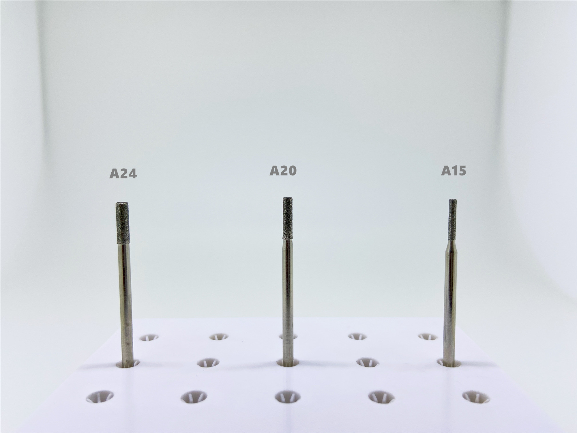 Dental Lab Metal Grinding Stones Plated 2.35mm HP Shank Diamond Coated Burs