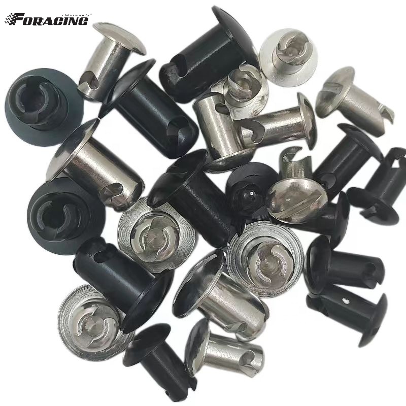 Improve Your Sprint Car's Look and Function with Universal 7/16" *.500 Dzus Button Silver Aluminum Fasteners