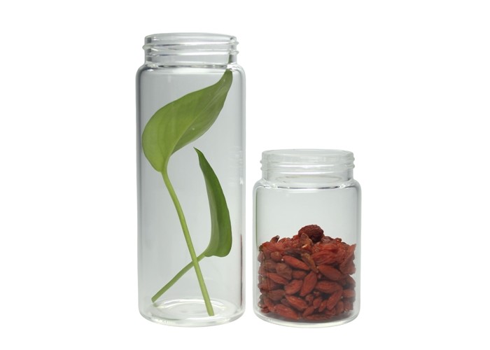 50ml 100ml 200ml Glass Vial High Borosilicate Screw Mouth Bottle