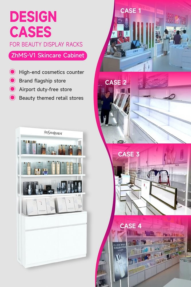 ZhMS-V1 60mm Flexible Membrane Light Box Skincare Display Cabinet for Easy Assembly