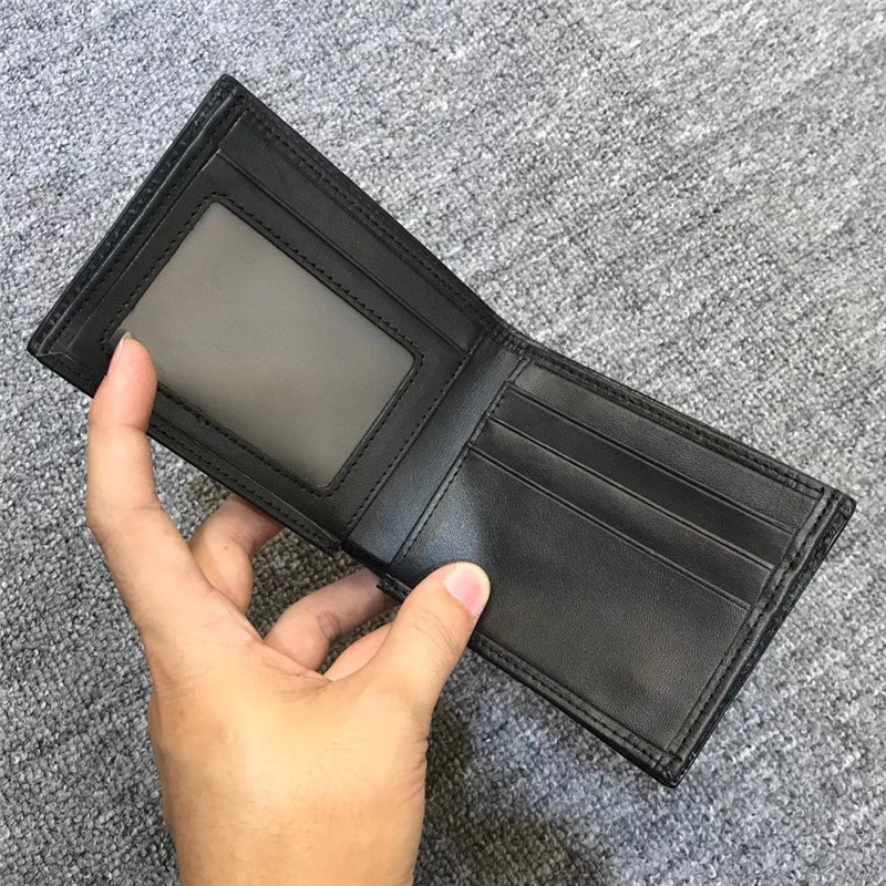 Authentic Exotic Real Alligator Leather Men's Short Card Holders Genuine Crocodile Skin Male Small Bifold Wallet
