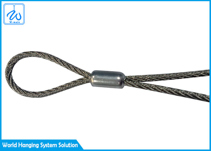 Practical Tool Lanyard Y Shape Wire Rope Hook By Sstainless Steel Wire Rope Loop