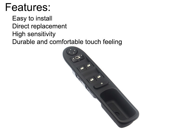 Black Auto Power Window Switch New Peugeot 307 T63 Electrically Foldable Mirrors