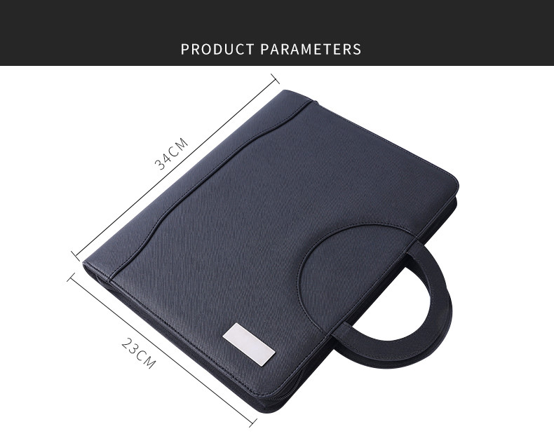 Multifunctional Waterproof Power Bank Notebook Portfolio Leather Material