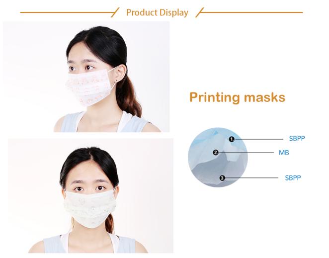 In Stock Non-Woven Earloop 3 Ply Facemask Surgical Cubrebocas Medical Disposable Mask