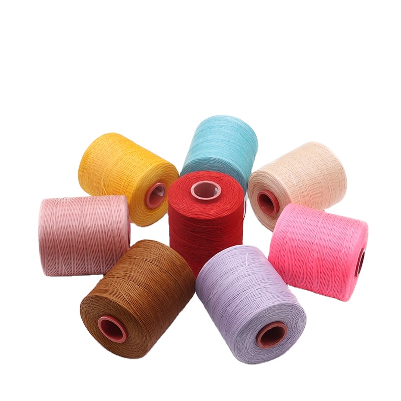Flat Waxed Thread Type 1mm 210D Yarn Count Sewing Thread for Crochet