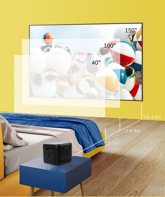 40 ANSI Lumens 4K Smart Home Cinema Projector 720P 1080P
