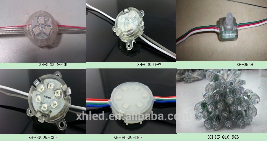 DMX512 Epistar RGB Led Sign Light 1.4W Led Point Light Viewing Angle 120