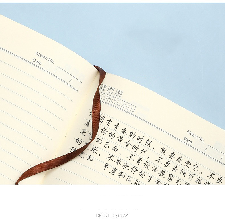 Thread Sewing Binding A5 Business Simple Pu Buckle Notepad for Customized Document