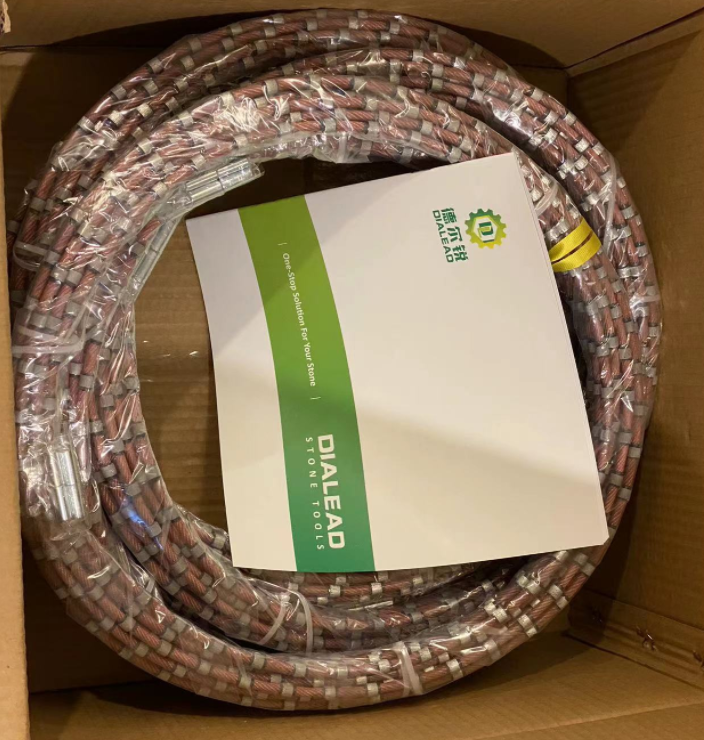 Beads Diameter 11.5mm Diamond Wire Saw Diamond Cutting Rope For Granite Quarry