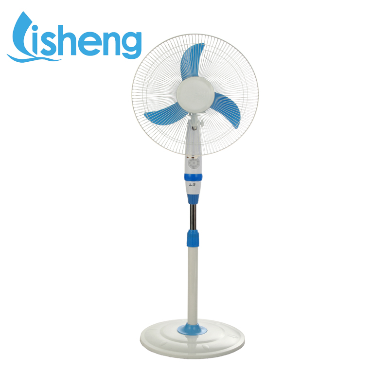Electric Rechargeable Adjustable Floor Fan Household 16 Inch Plastic
