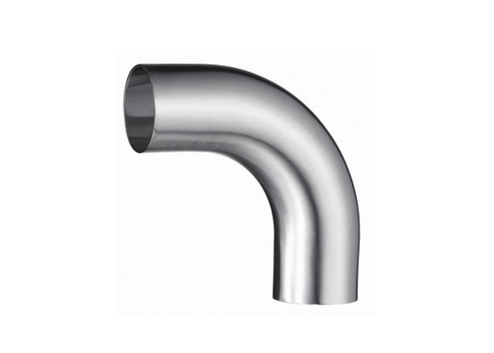 Stainless Steel Sanitary Pipe Fittings Butt Weld Tube Elbow 304 304L 90 Long