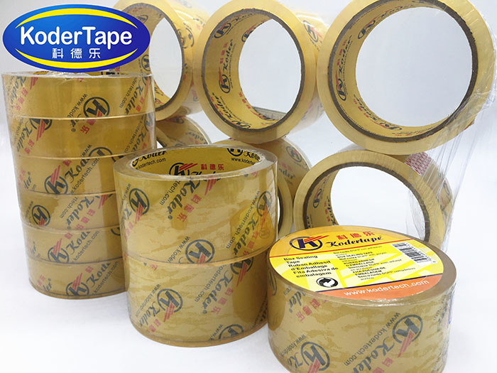High Tack Crystal Clear Bopp Adhesive Tape With No Bubble , Adhesive Bopp Tape