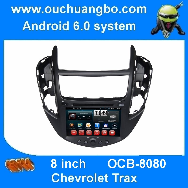 Ouchuangbo 8 inch car stereo android 6.0 for Chevrolet Trax with gps USB QUAD CORE A9 ,1.6GHz Frequency