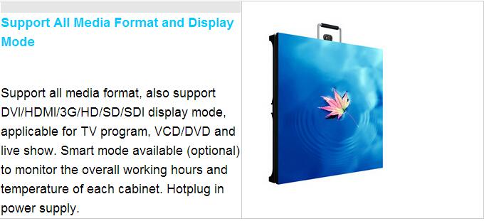 3D P4.81 SMD LED Display 7500cd / m2 , HD Flexible LED Video Display 500 x 500mm Cabinet Size