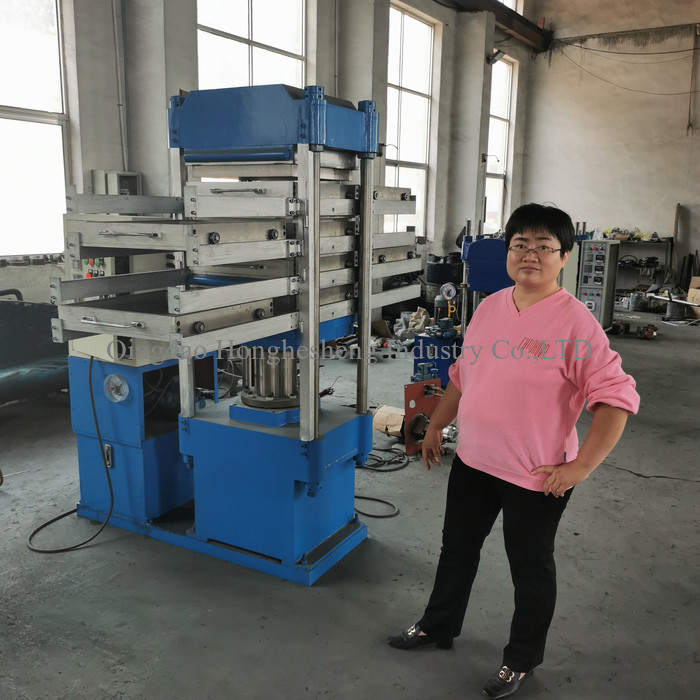4 Layer Rubber Tile Vulcanizing Press Machine Hydraulic Press For Rubber Moulding