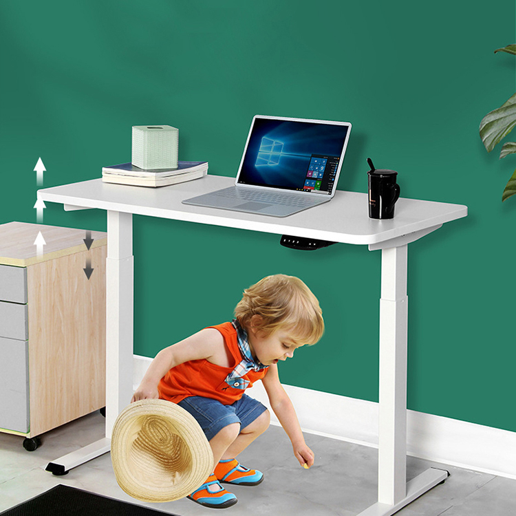 Custom Mechanical Sit Standing Desk with Up/Down Operation Panel and Memory Setting