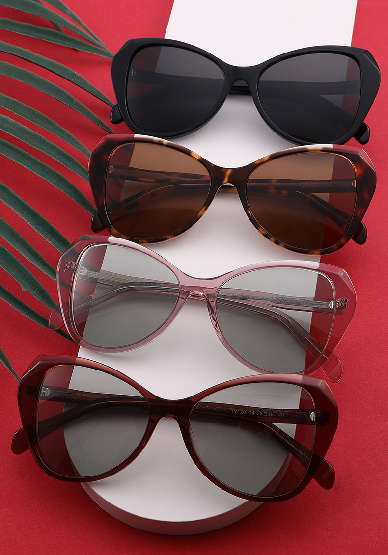 TAC lens Oversized Butterfly Sunglasses For Women Acetate fashion sun glasses UV