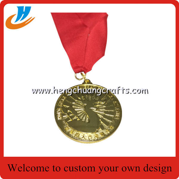 Sports metal medals, custom made metal engraved football-do medals factory