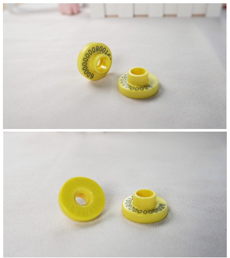 Small Electronic Ear Tags Low Frequency 24mm For Piglets 134.2KHz