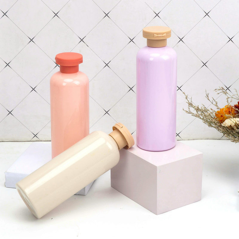 300ml Customized Flip Top Cap Rounder Shoulder Lotion Shampoo Gel PET Bottle