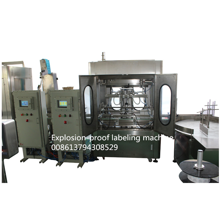 Explosion - Proof Alcohol Filling Production Line 1.2KW With Capping Labeling Machine