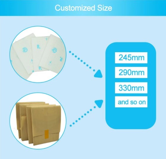 Daily Changing 155mm 180mm Ultra Thin Anion Chip Sanitary Pad