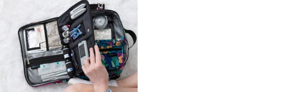 Sugar Medical Insulated Diabetes Supply Travel Bag 