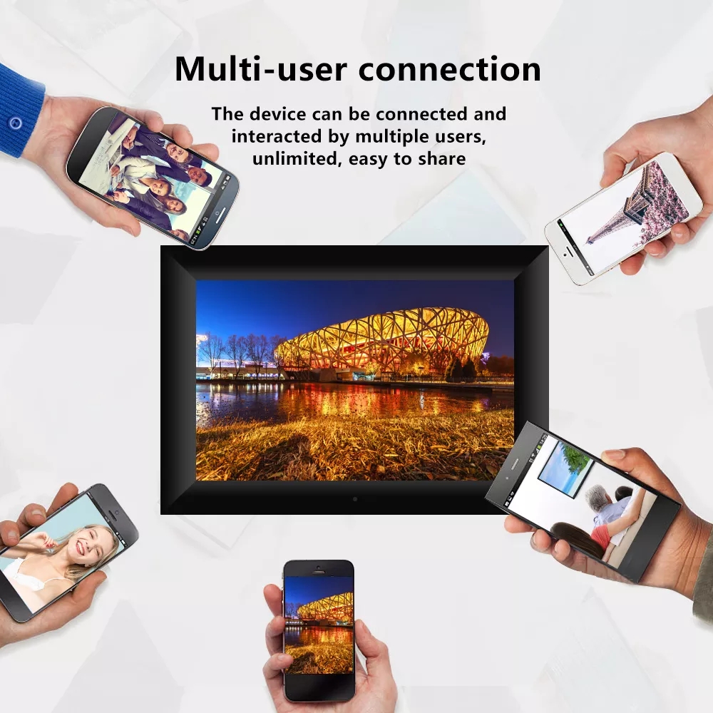 New Design Digital Frames Digital Video Player Display Stand with Lcd Screen