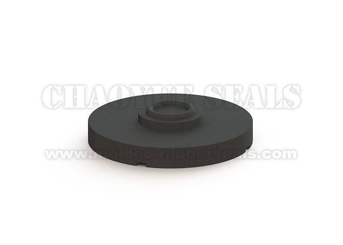 23.45 mm Black Color Frost Surface Silicone Push Button For Microswitch On PCB Board 