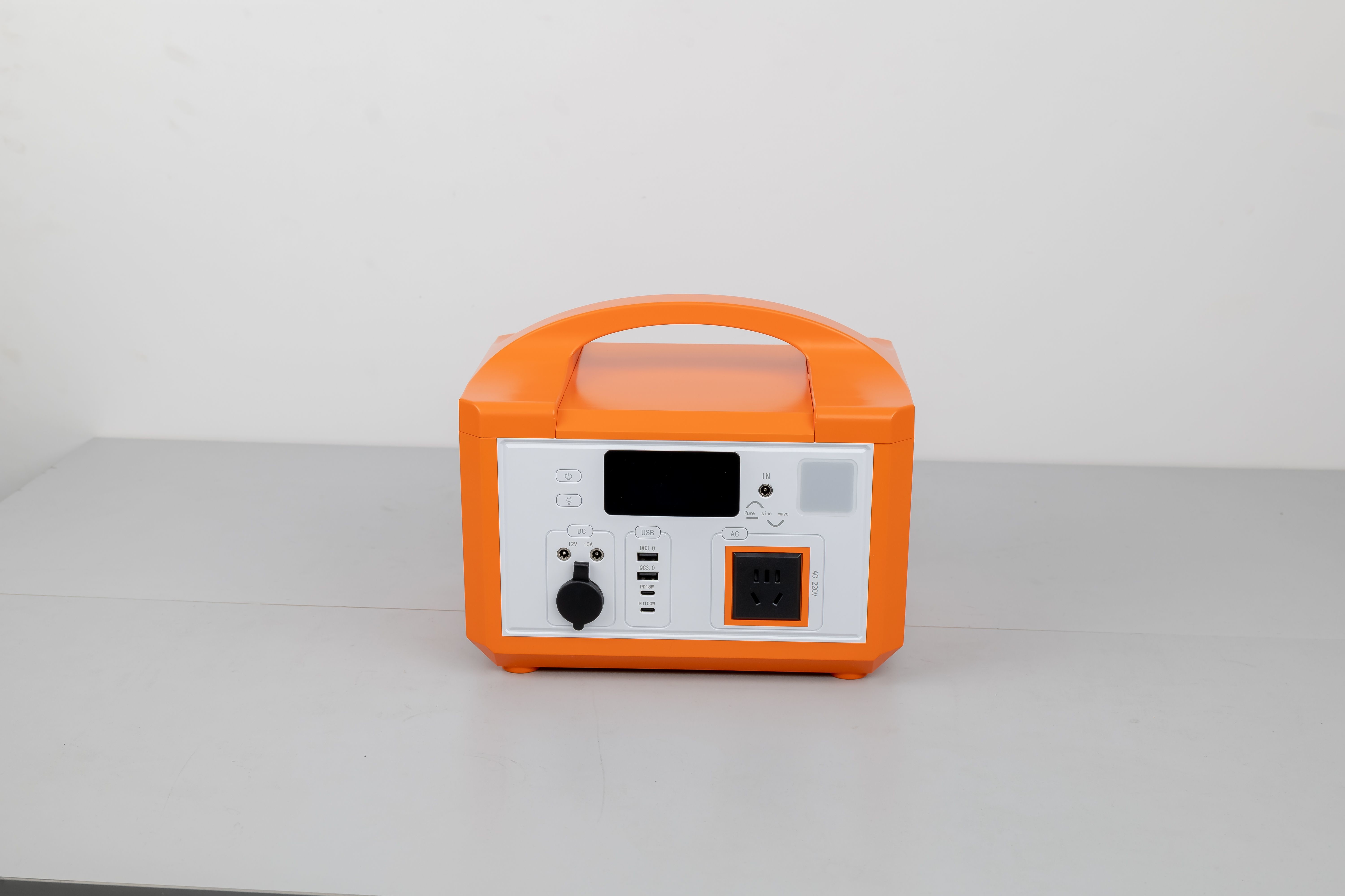 Energy Saving Recharge Cylindrical LifePO4 Battery Portable Power Station With Solar Panel For Off Grid Solar System