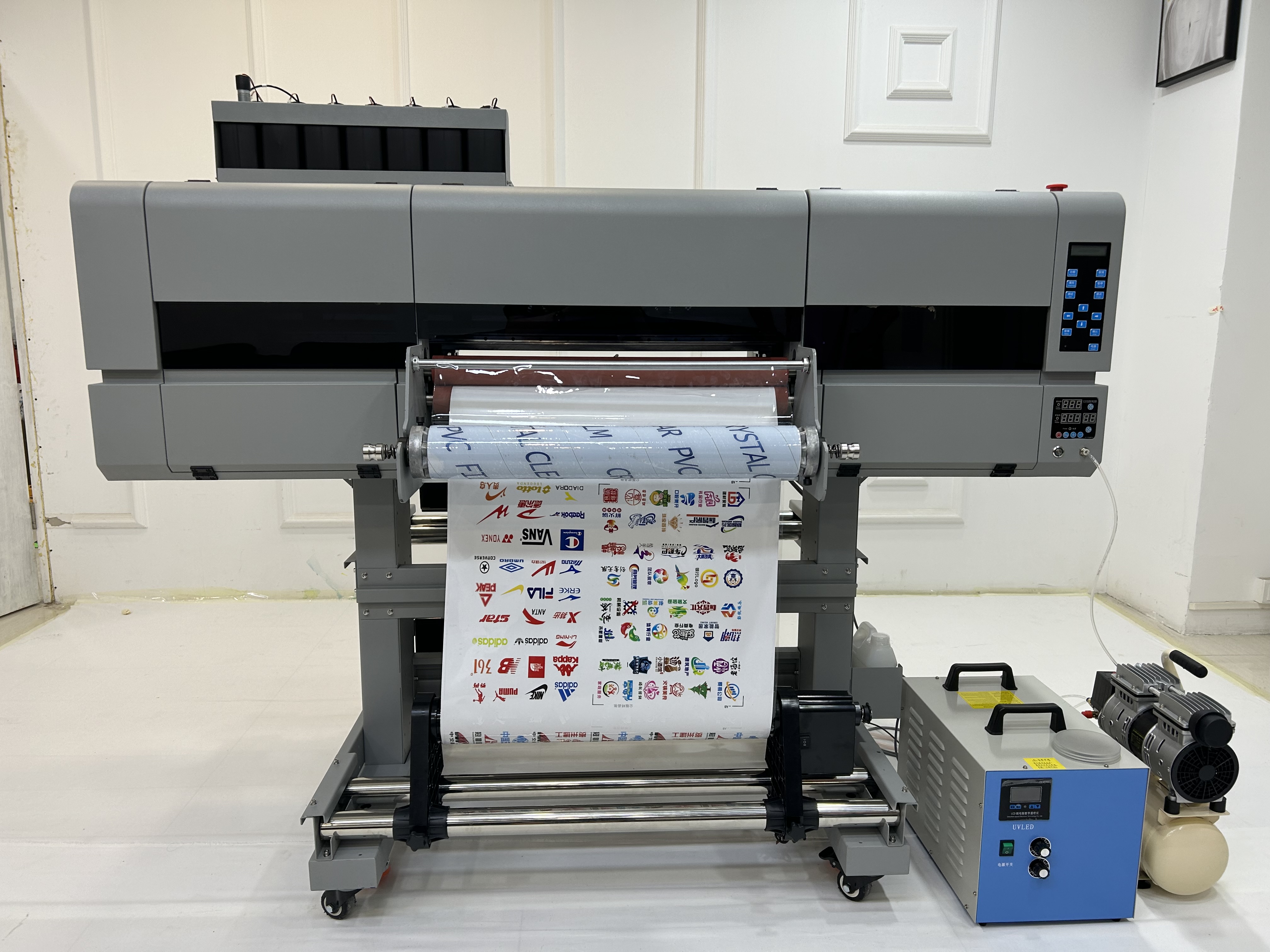 Multicolor AB Film Sticker Printer with 60cm UV DTF Printer and EPS 3 I3200 Printheads