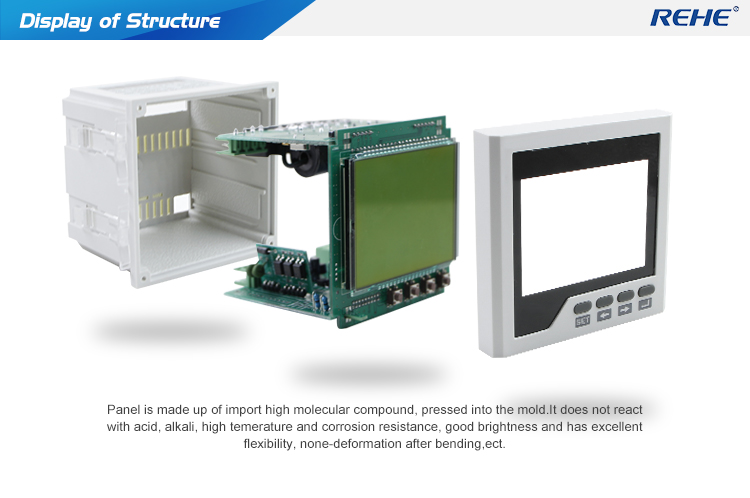 Factory Price LCD Display Three Phase Current Voltage Frequency Multi-function Monitoring Meter CN-3UIF3Y