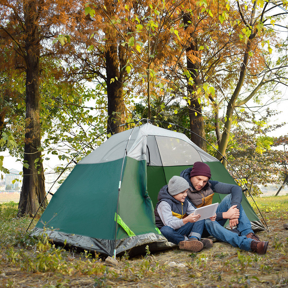 Compact Freestanding PU1000mm 2 Person Touring Dome Tent
