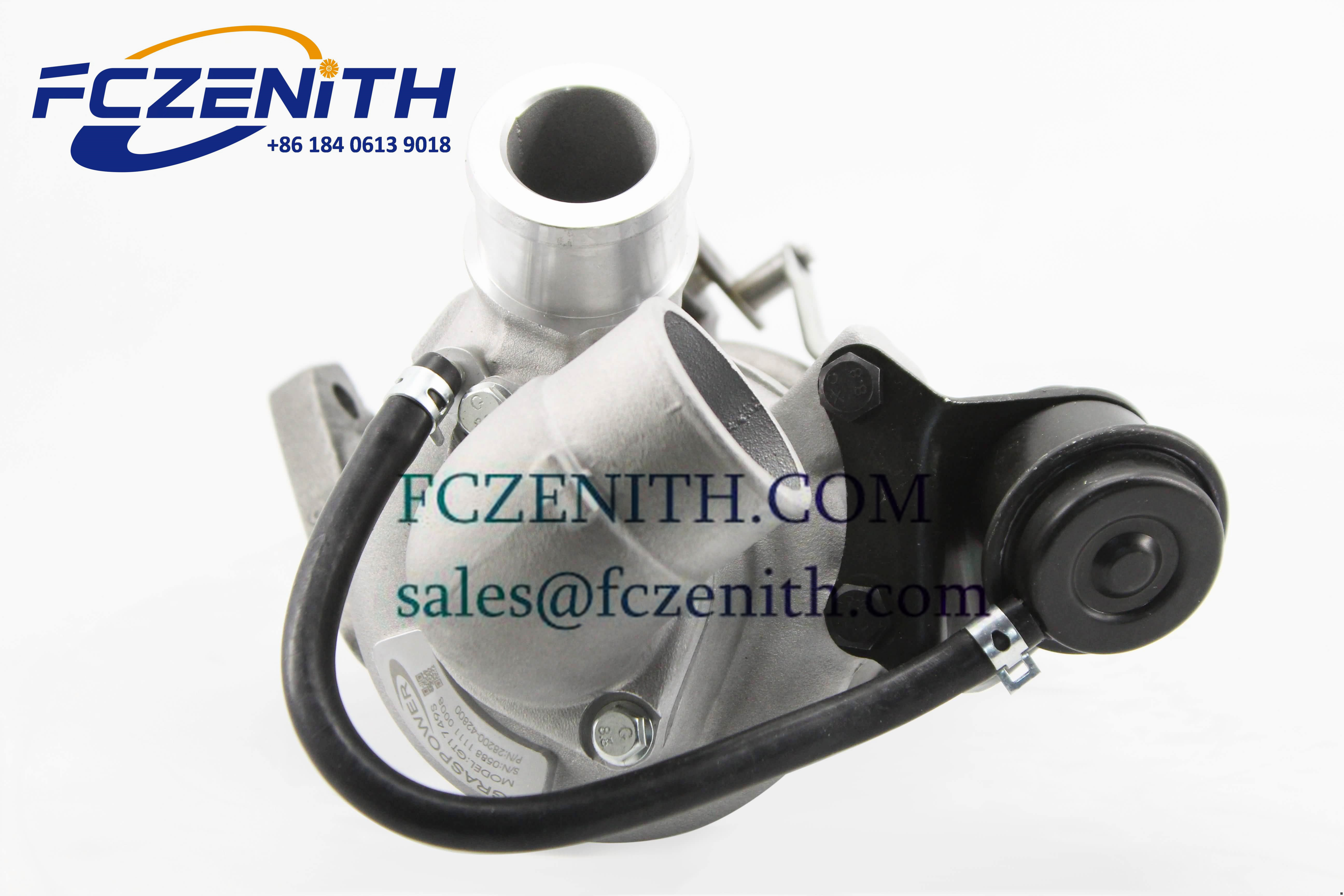 GT1749S Electric Car Engine Turbocharger Kits 715924 28200-42610 For KIA Pregio TCI D4bh