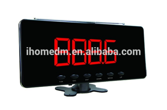 4 colors for choose wireless call button with menu folder and display number monitor