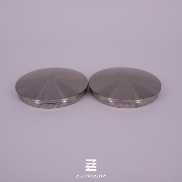 Dome Balustrade End Caps 8mm Height 42.4 X 2.0mm Mounting Satin / Mirror Surface