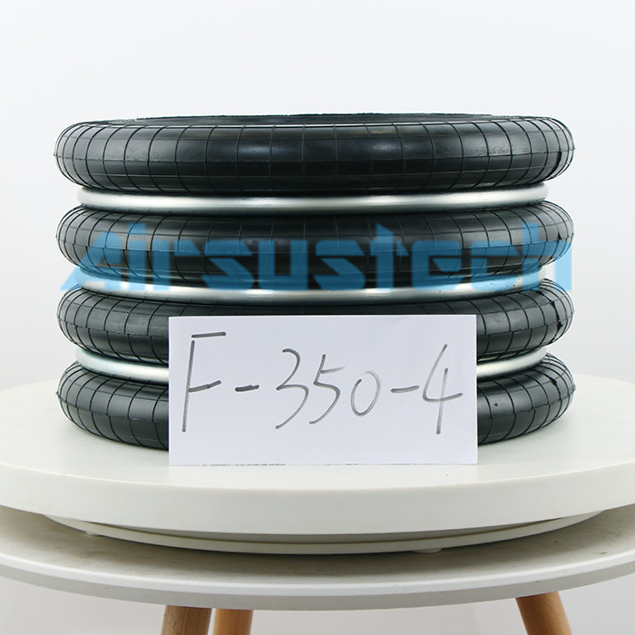 450 MM Installment Space Yokohama Air Spring S-350-4R Black Rubber Bellows