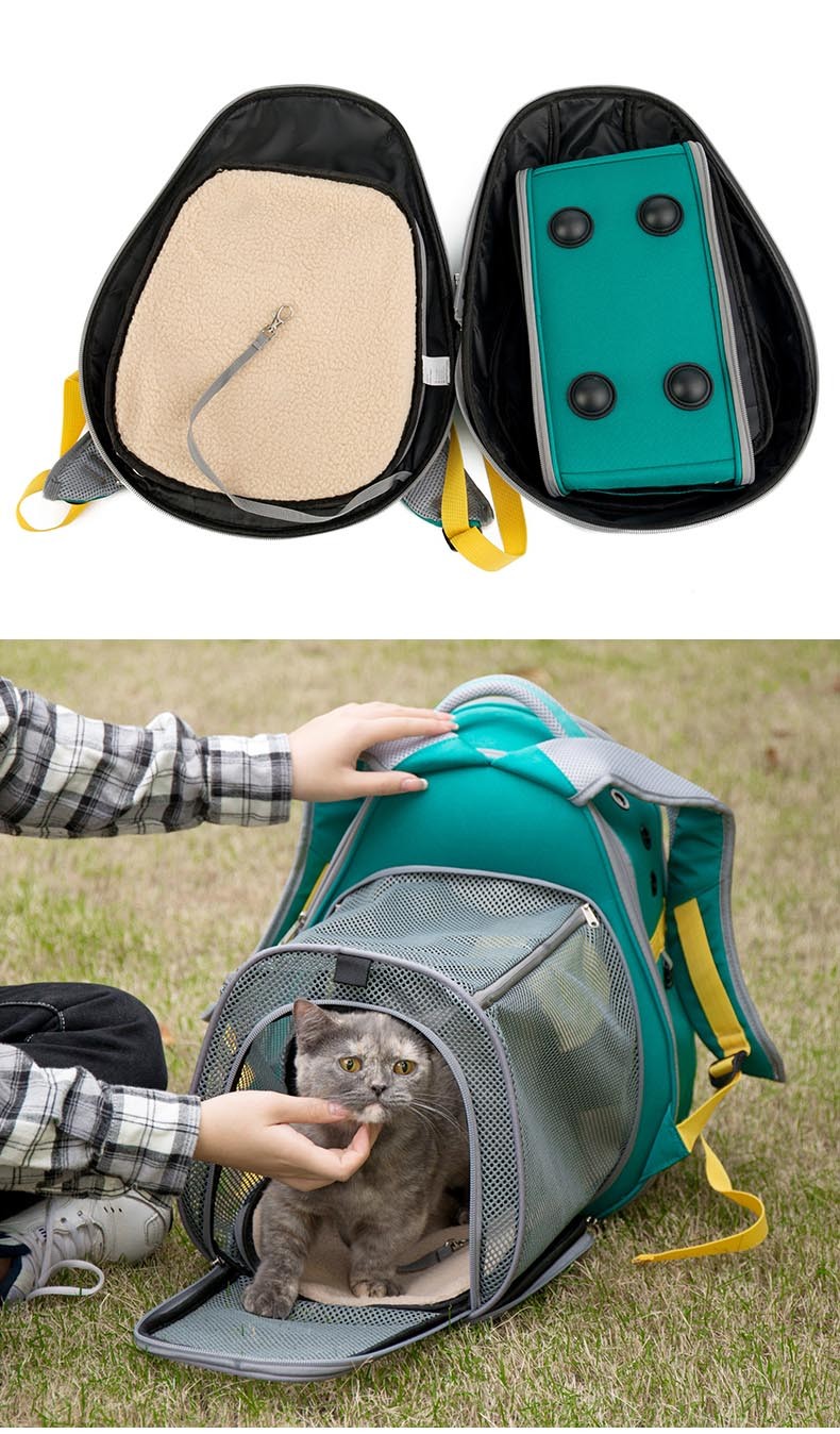 Portable Avocado Pet Travel Bag Breathable Carrying Backpack For Cat Dog Pet Carrier