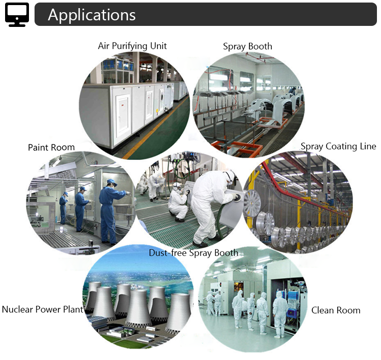 HVAC System H13 HEPA Air Filter For Laminar Air Flow Hood